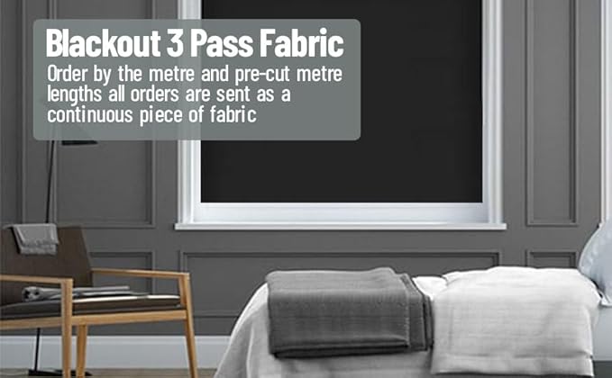 Blackout Lining Fabric – Full Roll (50 Meters) | Light-Blocking Curtain Material