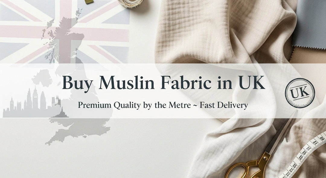 Buy Muslin Fabric in UK – Premium Quality by the Metre | Fast Delivery