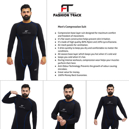 Men’s Thermal Suit - Ultra Soft, Breathable, Quick-Dry, Flexible Compression Set