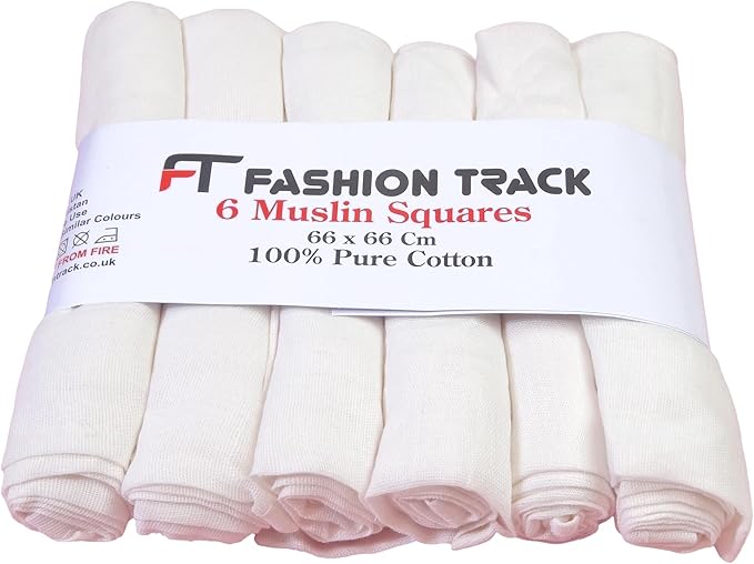 Bamboo Cotton Muslin Baby Cloths – 66x66 cm – Soft & Breathable