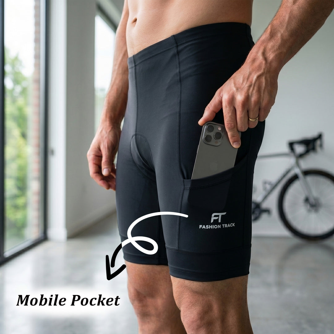 Men’s MTB Cycling Shorts - Breathable, Padded, Reflective