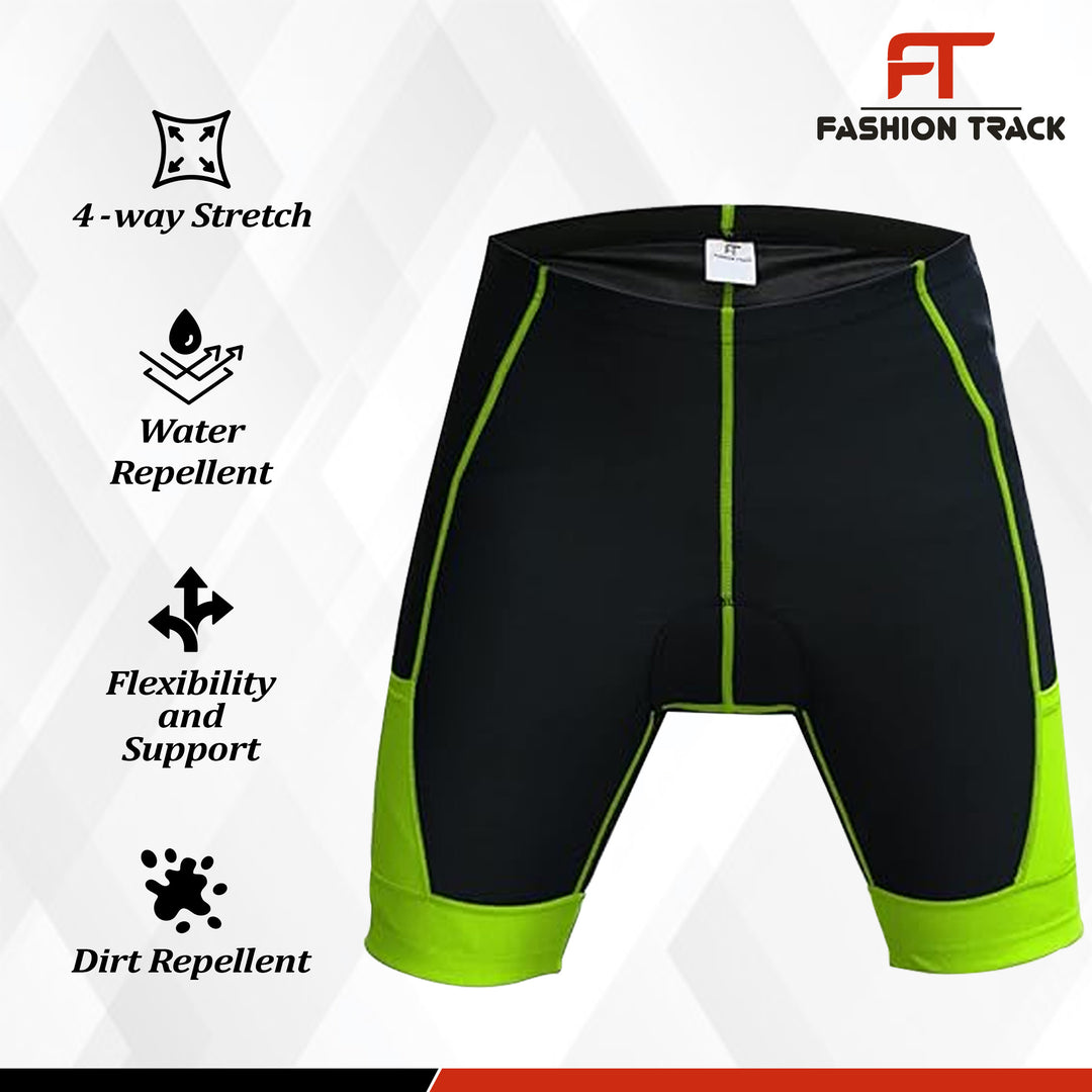 Men’s MTB Cycling Shorts - Breathable, Padded, Reflective