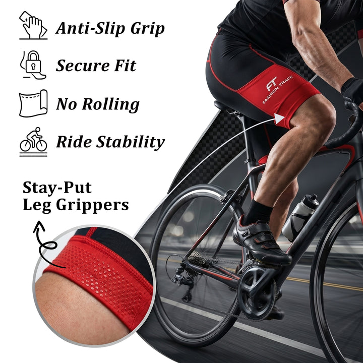 Men’s MTB Cycling Shorts - Breathable, Padded, Reflective