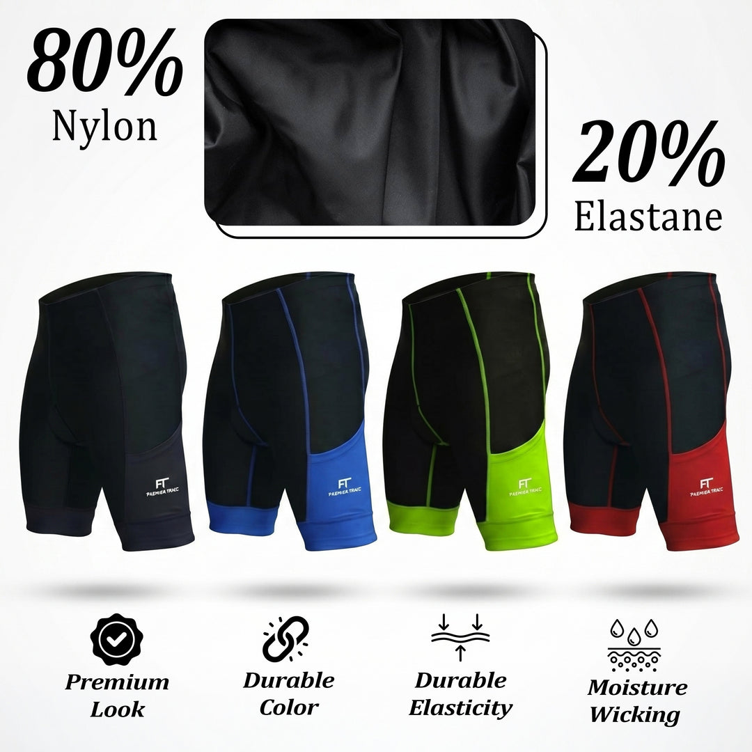 Men’s MTB Cycling Shorts - Breathable, Padded, Reflective