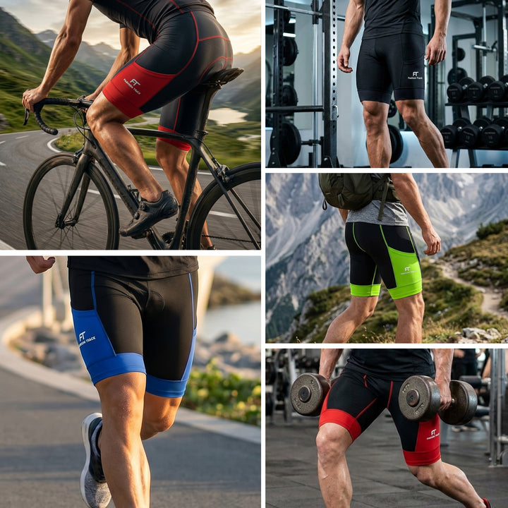 Men’s MTB Cycling Shorts - Breathable, Padded, Reflective