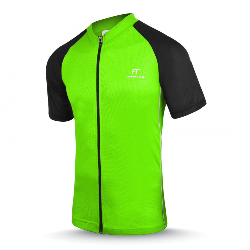 Breathable Bike Jersey with Full-Length Front Zipper