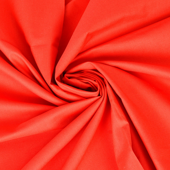 Buy Red Colour Plain Cotton Fabric