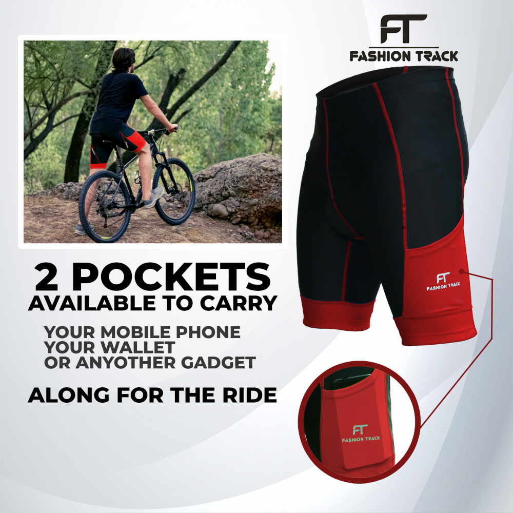 Close-up of Breathable MTB Cycling Shorts Fabric and Stitching