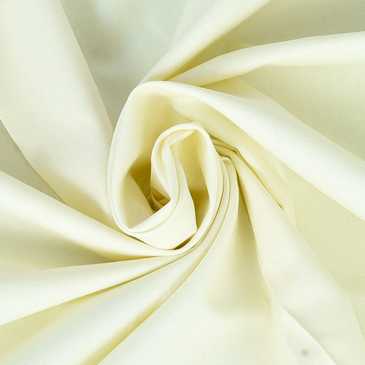 Cream Colour Plain Cotton Fabric