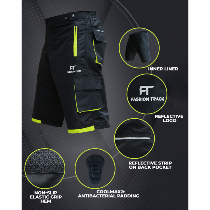 MTB Cycling Shorts Featuring Removable Padded Inner Liner