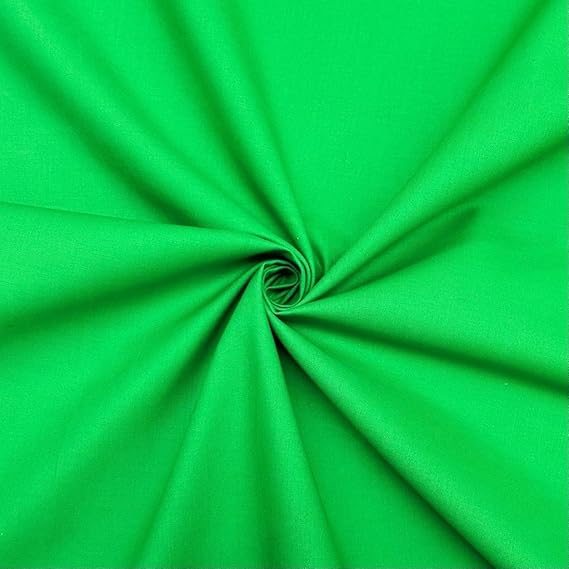 Emerald Green Colour Cotton Fabric