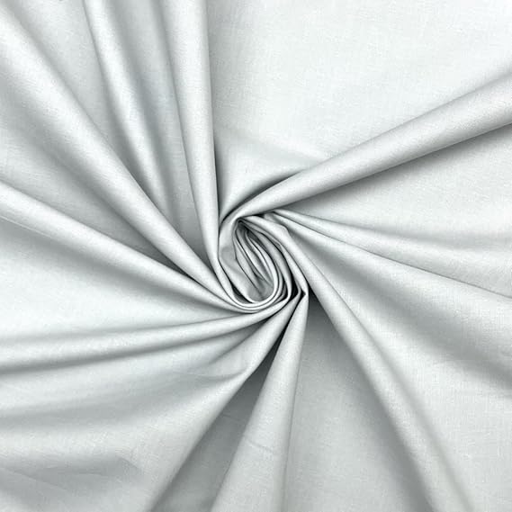 Light Grey Plain Cotton