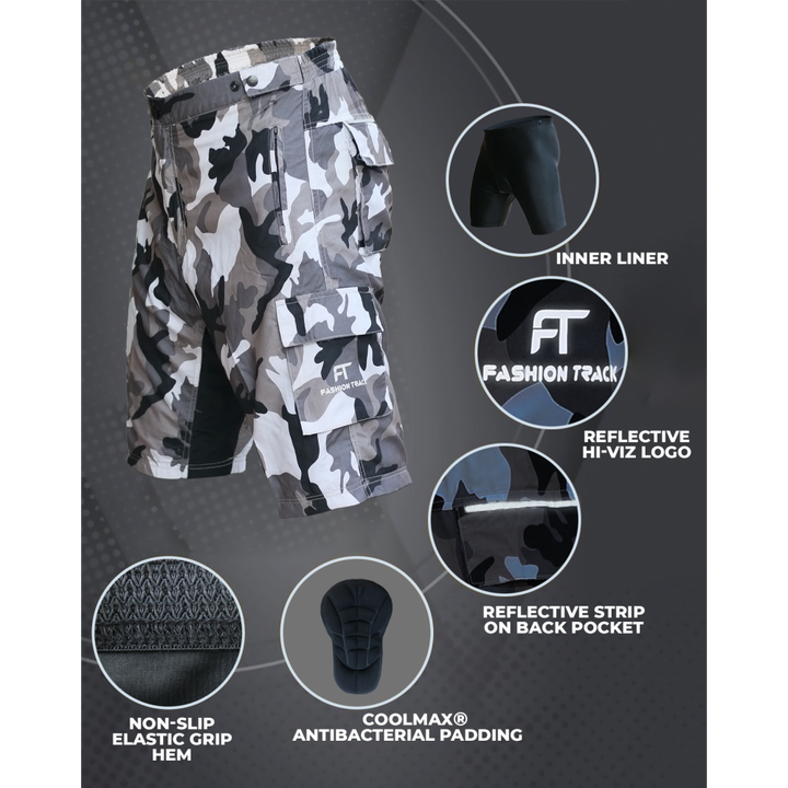 MTB Cycling Shorts for Men with Lightweight Performance Fabric
