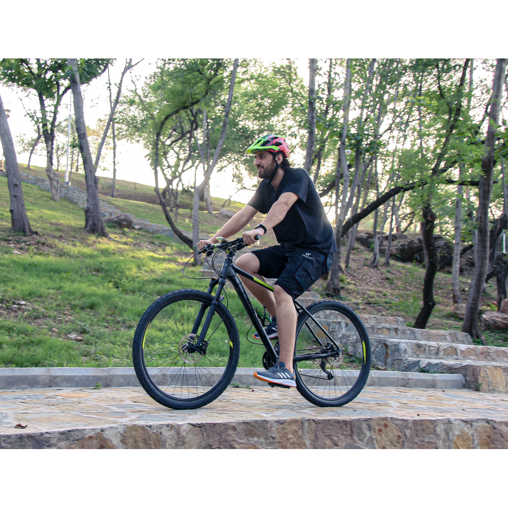 Men s MTB Cycling Shorts Lightweight Padded 6 Pockets Adjustable Waistband Fashion Track