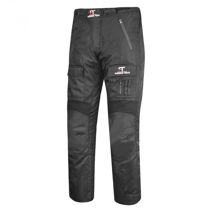 Waterproof Cordura Motorcycle Trousers with Removable Knee and Hip Armor