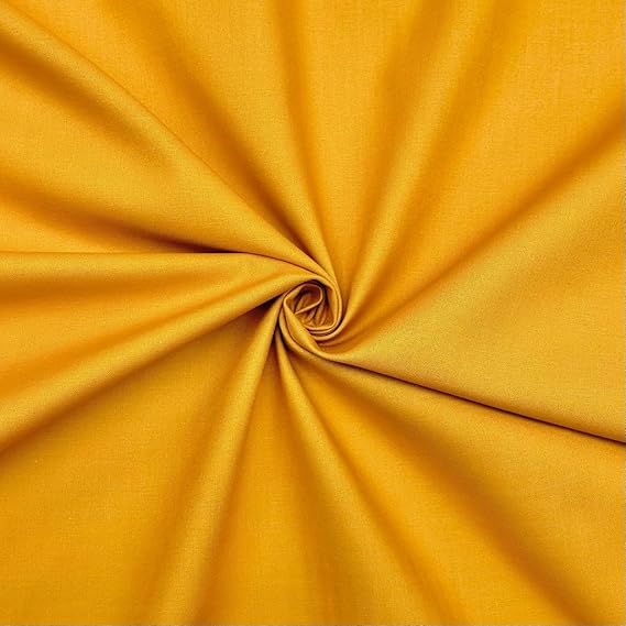 Mustard Colour Cotton Fabric