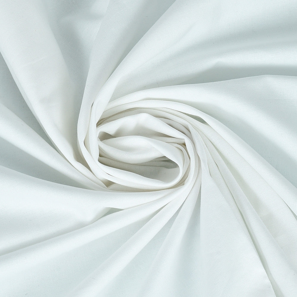 Plain Cotton Fabric White Colour