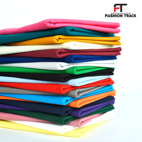 Plain 100% Cotton Fabric – Breathable, Durable & Available in a Wide Range of Colours