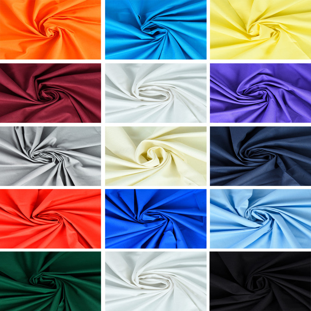 Plain Cotton fabric All Colours