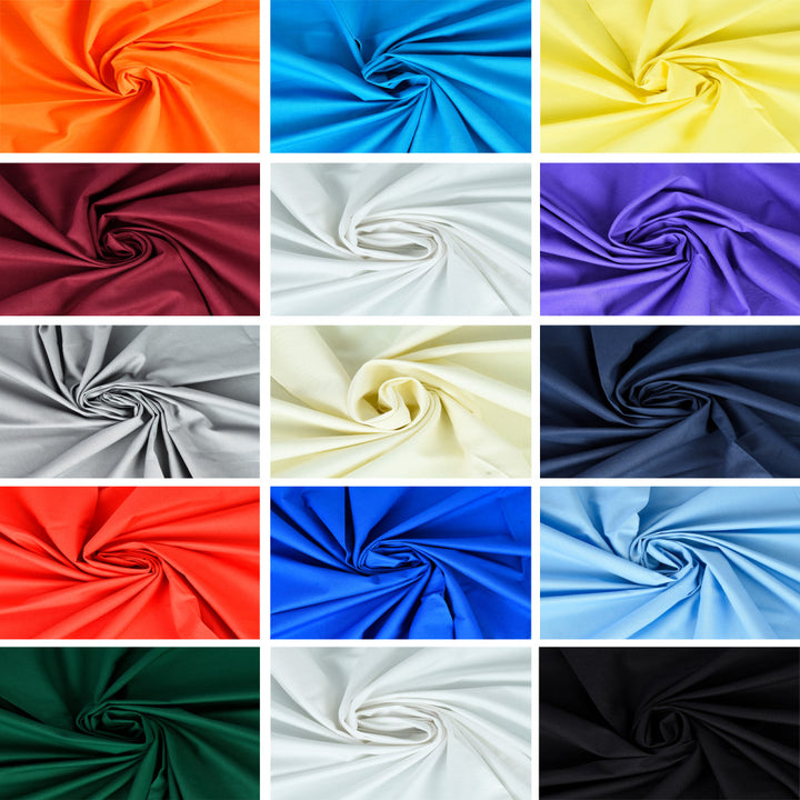 Plain Cotton fabric All Colours