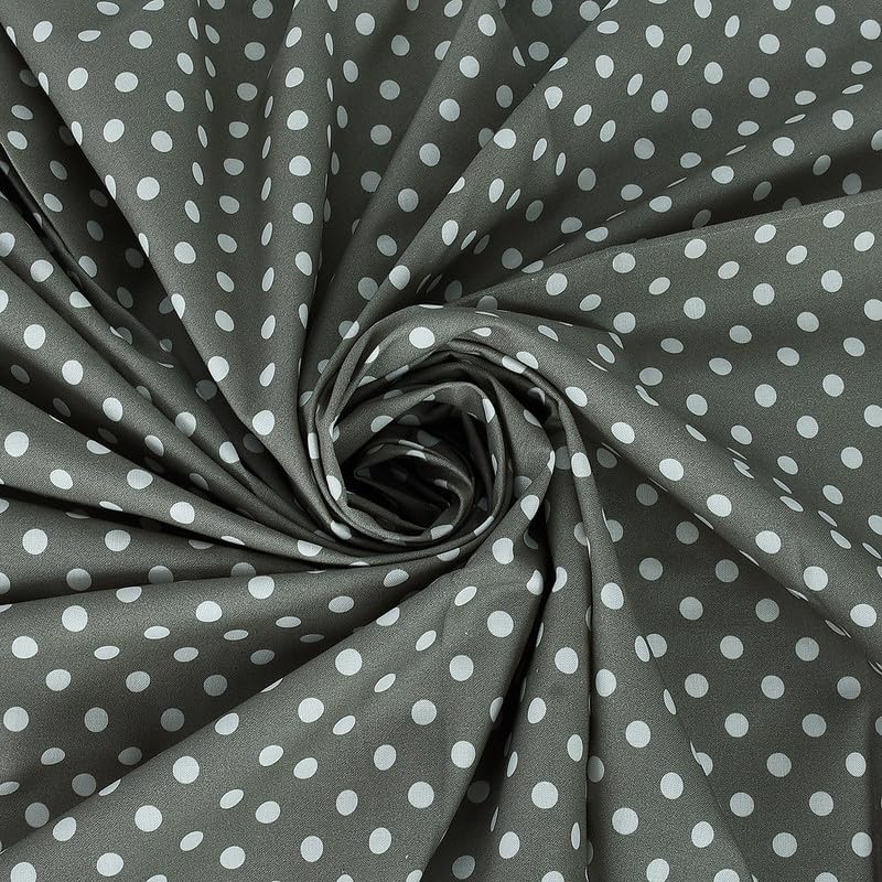 Polka Dot 100% Cotton Fabric – 8mm Print