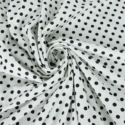 Polka Dot 100% Cotton Fabric – 8mm Print