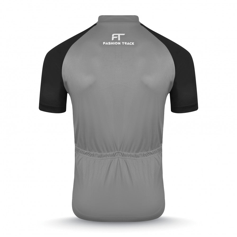 Rear View of Reflective Cycling Jersey with Storage Pockets