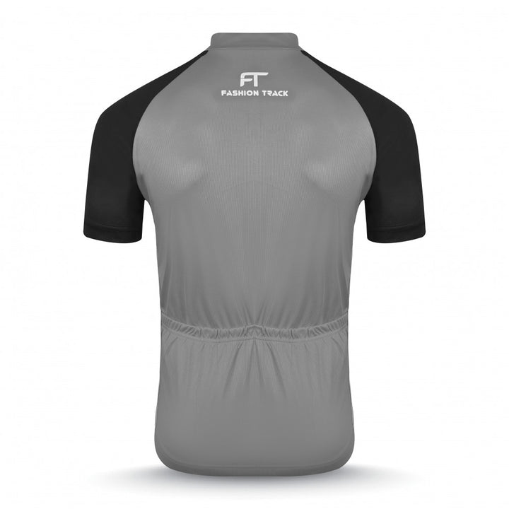 Rear View of Reflective Cycling Jersey with Storage Pockets