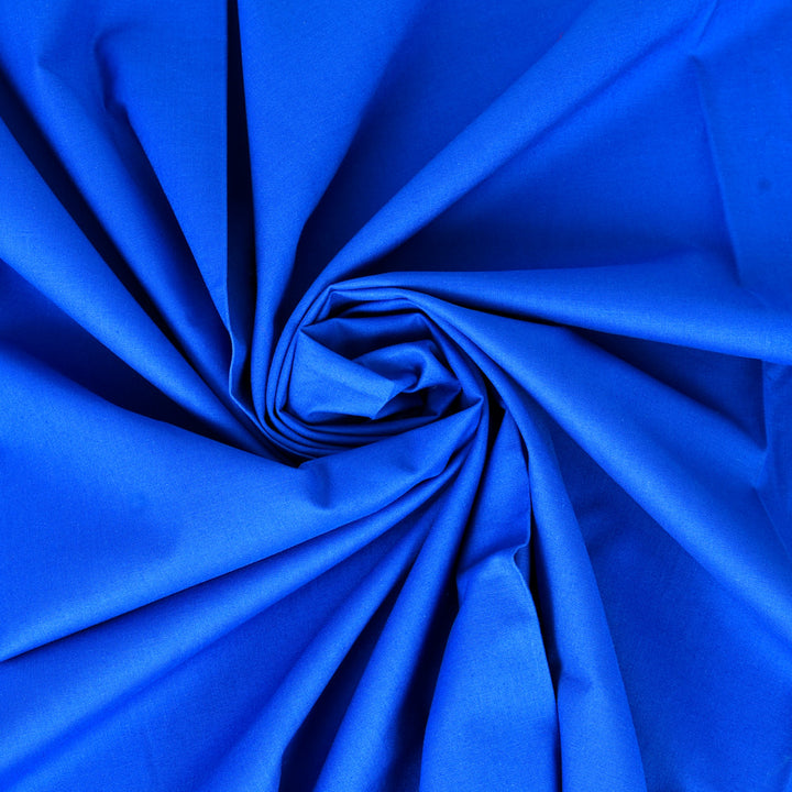 Royal Blue Plain Cotton Fabric