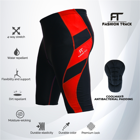 Men’s MTB Cycling Shorts - Breathable, Padded, Reflective