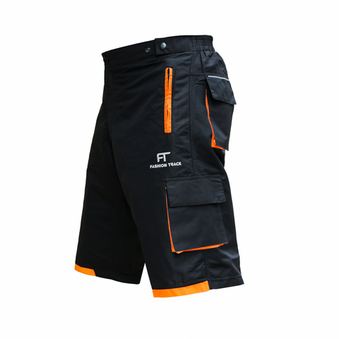 Men’s MTB Cycling Shorts with Padded Inner | Lightweight Mountain Bike Shorts with 6 Pockets & Adjustable Waist