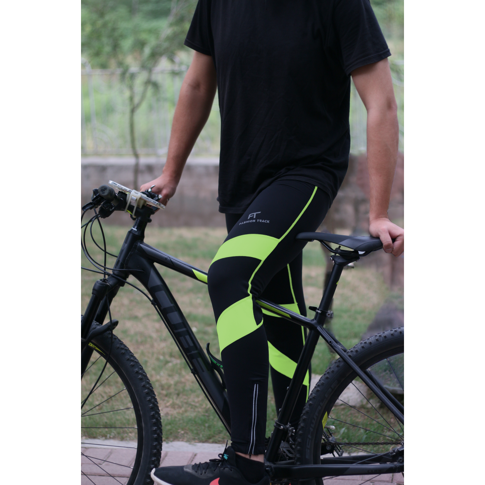 Men’s Padded Cycling Trousers - Thermal, Breathable, Reflective, Shock Absorption