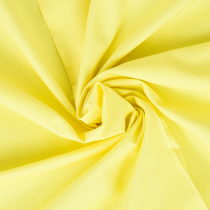 Yellow Colour Plain Cotton Fabric