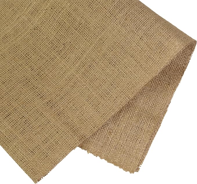 FT Fashion Track Hessian Fabric 40"/100cm Wide, 10m Natural Burlap 275Gsm Jute for Crafts, Upholstery & Decor