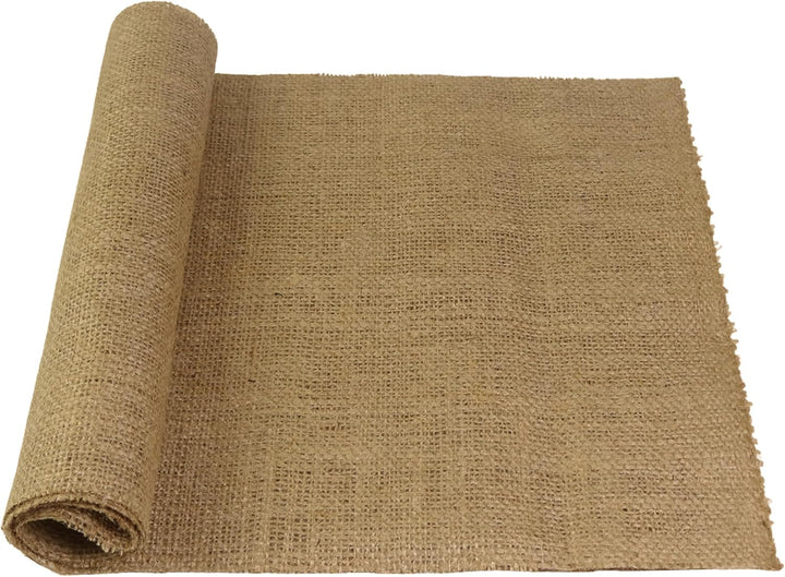 FT Fashion Track Hessian Fabric 40"/100cm Wide, 10m Natural Burlap 275Gsm Jute for Crafts, Upholstery & Decor