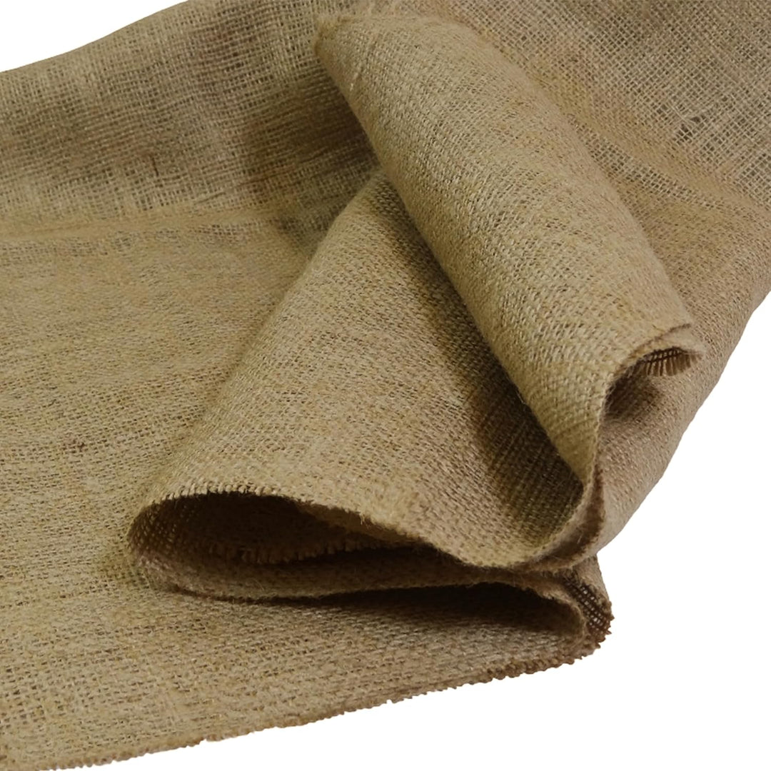 FT Fashion Track Hessian Fabric 40"/100cm Wide, 10m Natural Burlap 275Gsm Jute for Crafts, Upholstery & Decor