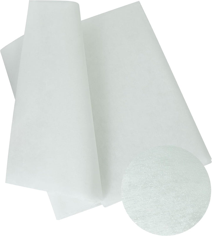 Iron-On Interfacing Fabric – White (Full Roll 100 Meters) | Mediumweight Fusible Backing for Sewing & Dressmaking